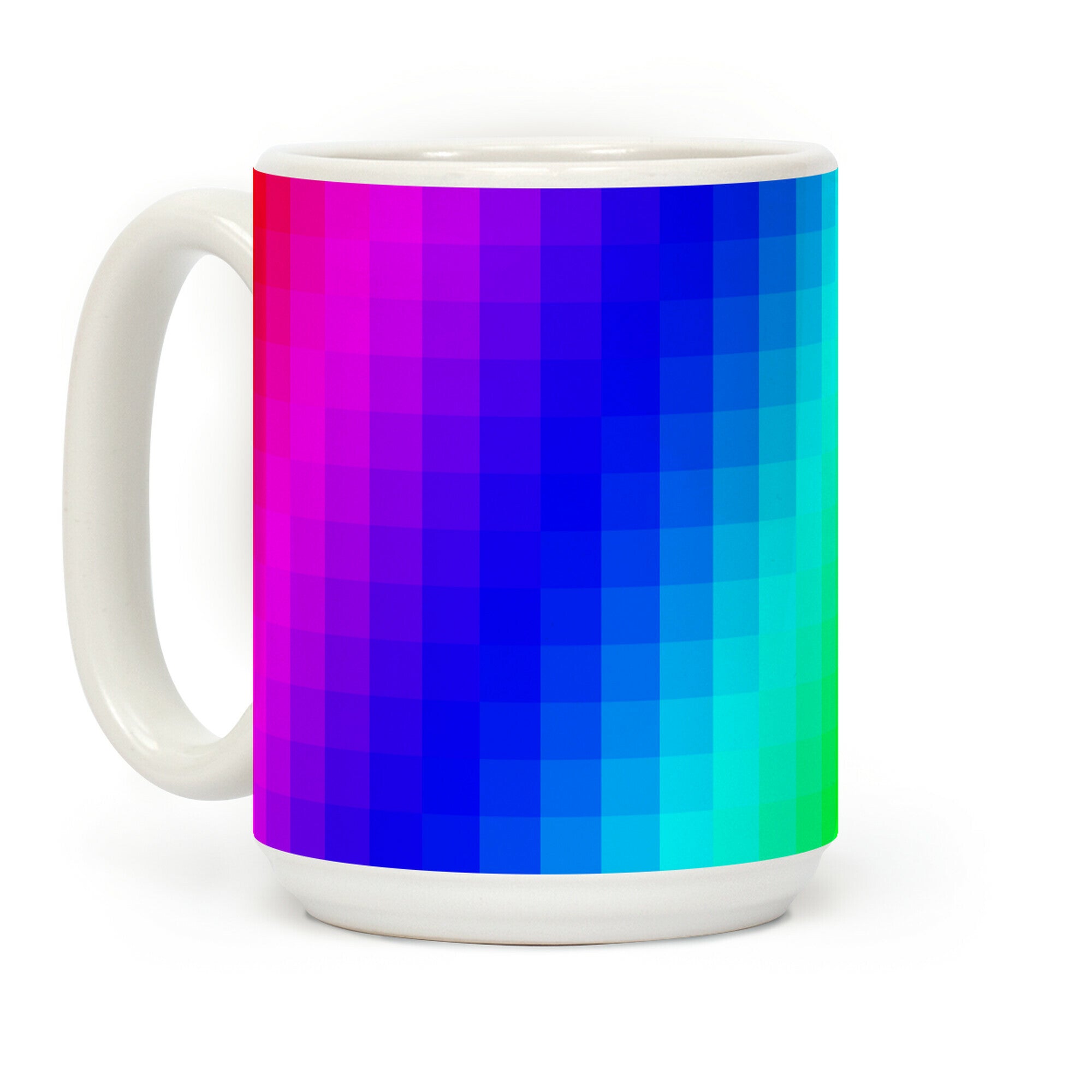 Rainbow Pixel Mug Coffee Mug
